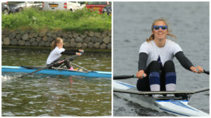 Liseth en Marit skiff